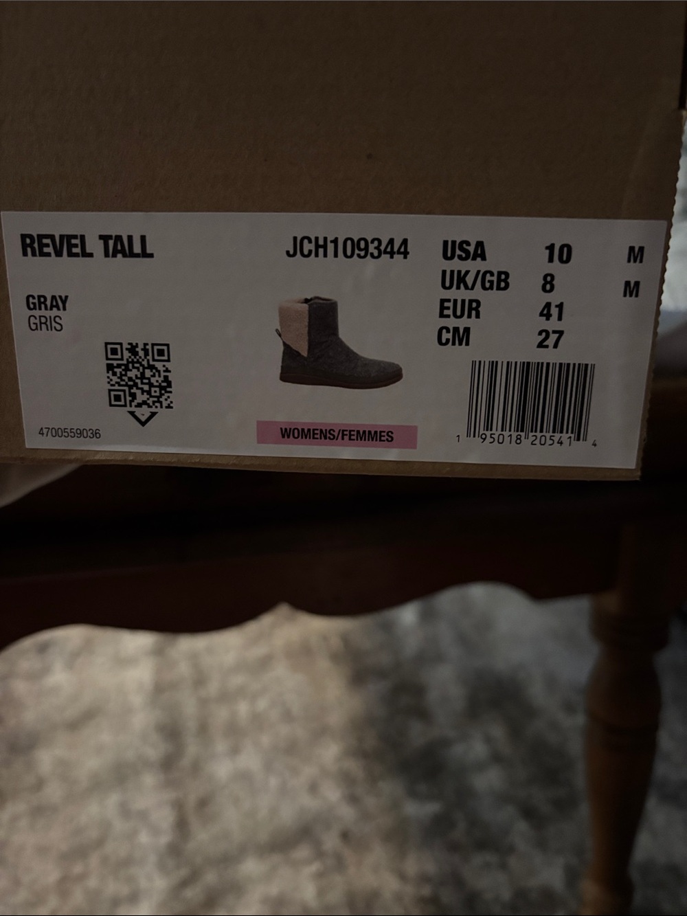 Chaco Gray Revel Tall Kids Boots - Picture 7 of 7